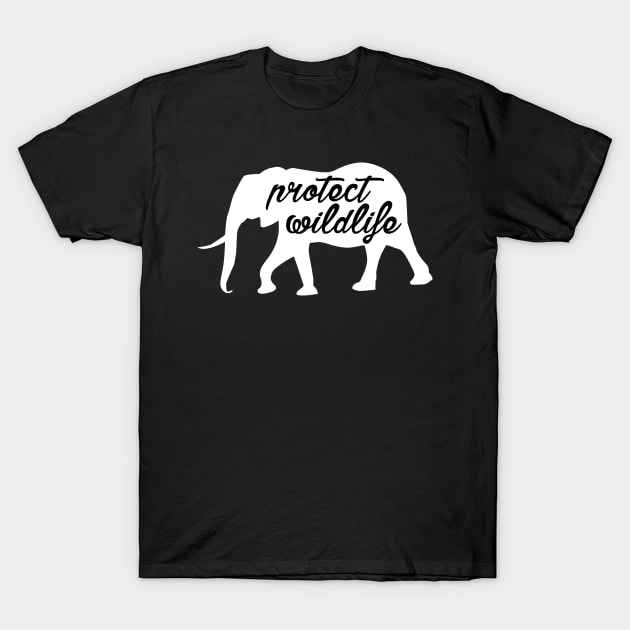 protect wildlife - elephant T-Shirt by Protect friends